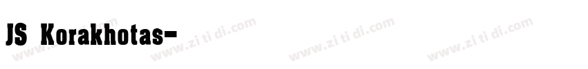 JS Korakhotas字体转换